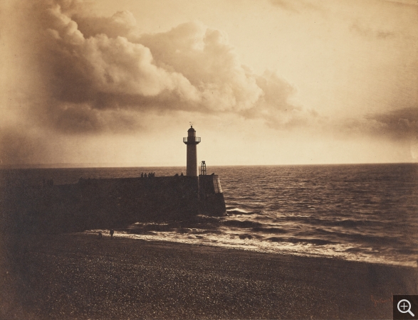 Gustave Le Gray  (1820-1884), Phare et jetée du Havre, 1857,  Los Angeles, J. Paul Getty Museum. © digital image courtesy of the Getty’s Open Content Program