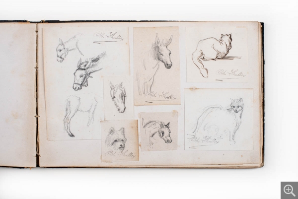 Charles LHULLIER dit aussi LHUILLIER (1824-1898), Album de dessins, vers 1859-1867, , 16 x 24 cm. . © MuMa Le Havre / Charles Maslard