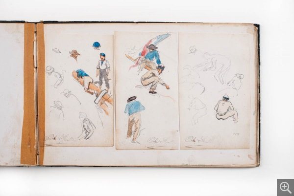 Charles LHULLIER dit aussi LHUILLIER (1824-1898), Album de dessins, vers 1859-1867, , 16 x 24 cm. . © MuMa Le Havre / Charles Maslard