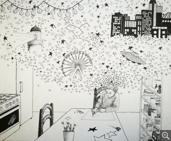 L’atelier des p’tits confinés. © Nathalie Chauvin