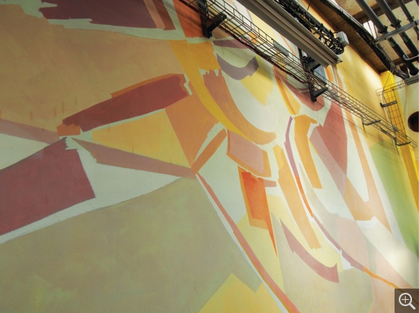 Signe, peinture murale de Reynold Arnould (1963), lycée Robert Schuman du Havre-Caucriauville. © cliché F. Vatin