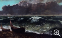 Gustave COURBET, La Vague, 1869, huile sur toile, 71,5 x 116,8 cm. Le Havre. MuMa Le Havre / Charles Maslard