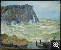 Claude MONET (1840-1926), Mer agitée à Etretat, 1883, huile sur toile, 81 x 100 cm. Lyon - Musée des Beaux-Arts © Lyon MBA / Alain Basset
