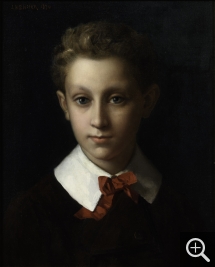 Jean BENNER (1836-1906), Portrait d’Olivier Senn, 1874, huile sur toile, 46,3 x 37,7 cm. collection particulière ©François Duguet