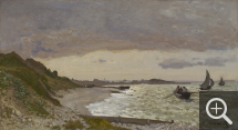 Claude MONET (1840-1926), Bord de la mer à Sainte Adresse, 1864, huile sur toile, 40 x 70 cm. Minneapolis - The Minneapolis Institute of Art - don Mr and Mrs Theodore Bennett. © The Minneapolis Institute of Art