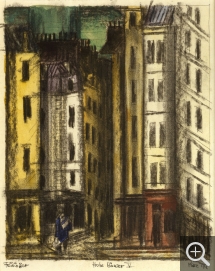 Lyonel FEININGER (1871-1956), Tall Houses V, 1917, quill, 31.6 x 23.3 cm. Private collection. © All rights reserved — © ADAGP, Paris, 2015