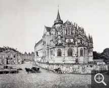 Émile LETELLIER (1833-1893), Church and Castle of Eu, 1893, rotogravure, 25.4 x 31.7 cm. Rouen, Pôle Image Haute-Normandie. © Émile Letellier