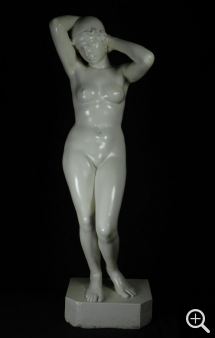 Alphonse SALADIN (1886-1953), Woman Bather, patinated plaster, 138 x 40 x 40 cm. Private collection. © Reynold Pasquette