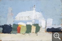 Nicolas de STAËL (1914-1955), Le Lavandou, 1952, huile sur contreplaqué, 12 x 18 cm. Collection privée. © J.L. Losi — © ADAGP, Paris, 2014