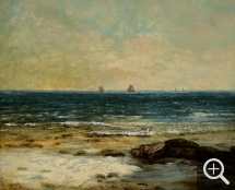 Gustave COURBET (1819-1877), The Seashore at Palavas, ca. 1854, oil on canvas, 60 x 73.5 cm. © MuMa Le Havre / Florian Kleinefenn