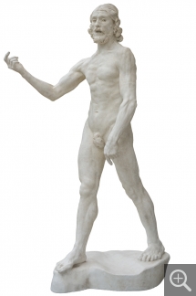 Auguste RODIN (1840-1917), Saint John the Baptist, 1880, plaster with gum lacquer varnish, 203 x 71.7 x 119.5 cm. © MuMa Le Havre / Charles Maslard