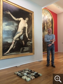 Patrice BALVAY (1968), Les bouts, 2007, oil on canvas, 10 x 10 cm. © Patrice Balvay