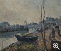 Camille PISSARRO (1831-1903), Quai du Pothuis, bords de l’Oise, 1882, huile sur toile, 46,3 x 55,3 cm. © MuMa Le Havre / David Fogel