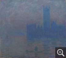 Claude MONET (1840-1926), Le Parlement de Londres, effet de brouillard, 1903, huile sur toile, 81 x 92 cm. Le Havre - musée d’art moderne André Malraux - don de l’artiste - 1910. © MuMa Le Havre / David Fogel