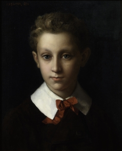 Jean BENNER (1836-1906), Portrait d’Olivier Senn, 1874, huile sur toile, 46,3 x 37,7 cm. collection particulière ©François Duguet