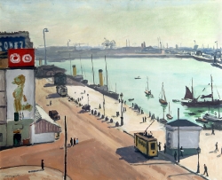 Albert MARQUET (1875-1947), Le Quai du Havre, 1934, oil on canvas, 65 x 81 cm. . © Musée des Beaux-Arts de Liège/La Boverie