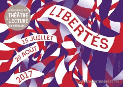 Rencontres d’été théâtre & lecture en Normandie. © Vif design