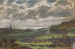 Claude MONET (1840-1926), L'estuaire de la Seine, ca. 1864-1870, Pastel sur papier marouflé sur toile. Denver Art Museum. The Esmond Bradley Martin Collection. © Courtoisie du Denver Art Museum